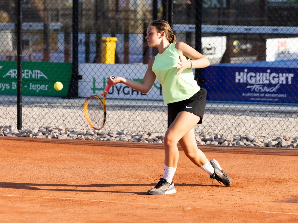 Girl Playing Tennis